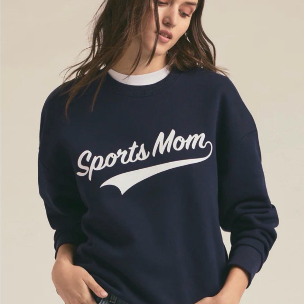 Favorite Daughter Navy Sports Mom Sweatshirt